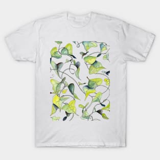 Blue and Green Vines T-Shirt